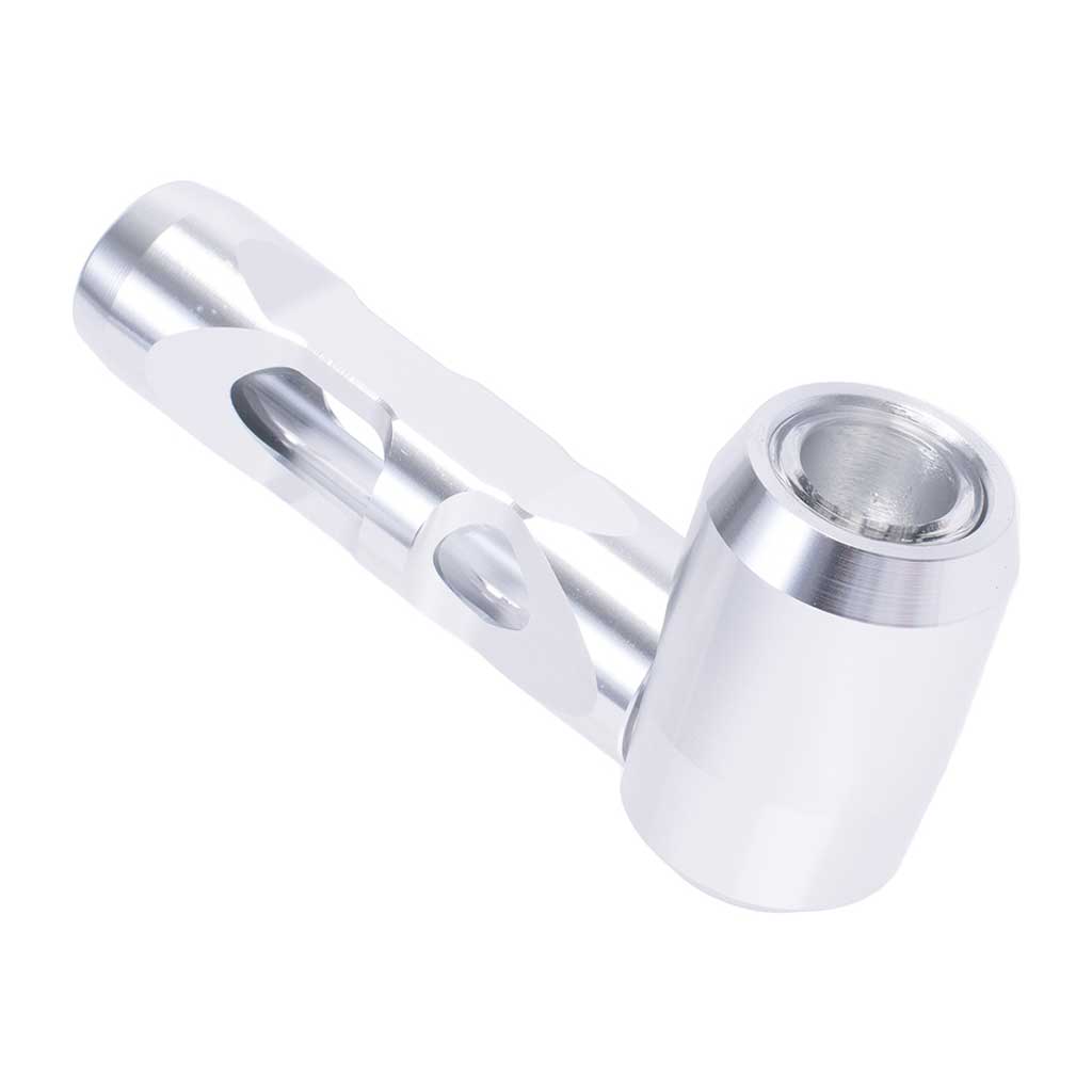 ALUMINUM GLASS SMOKING PIPE