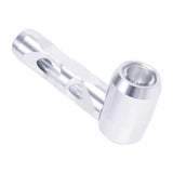 ALUMINUM GLASS SMOKING PIPE