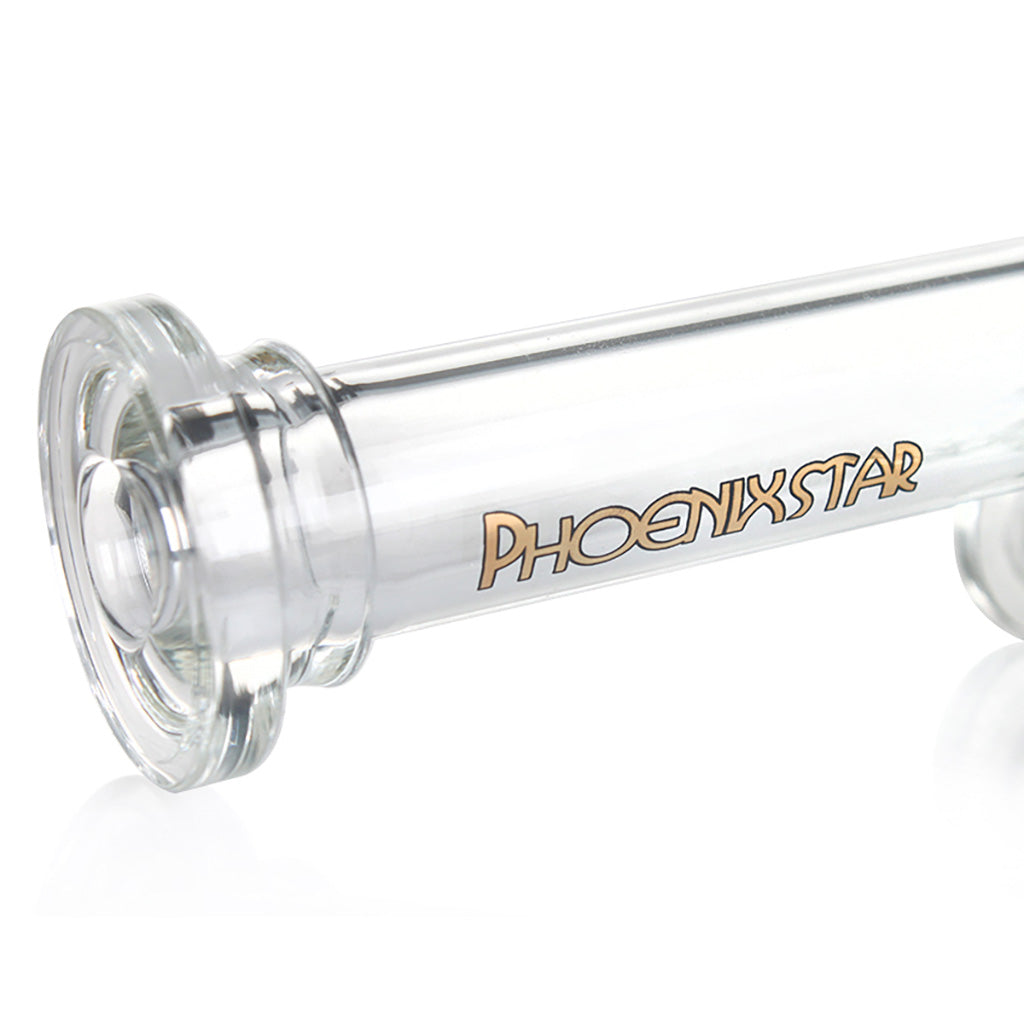 Neck and mouthpiece detail of 8 inch Arcline by Phoenix Star glass bong – buy premium glass bong online