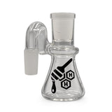 HONEYBEE HERB BEAKER BASE GLASS SWAN ARM MINI DRY ASH CATCHER