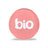 Top Lid of BIO 5-Piece Aluminum Toothless Grinder In Pink With BIO Logo – FGC