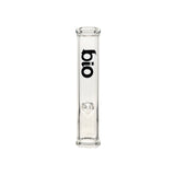 11-Inch BIO Steamroller Glass Pipe Front View With Black Logo At Fat Ass Glass