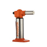 Blazer Big Buddy Torch in Orange Showing Hashtag and Stainless Steel Body