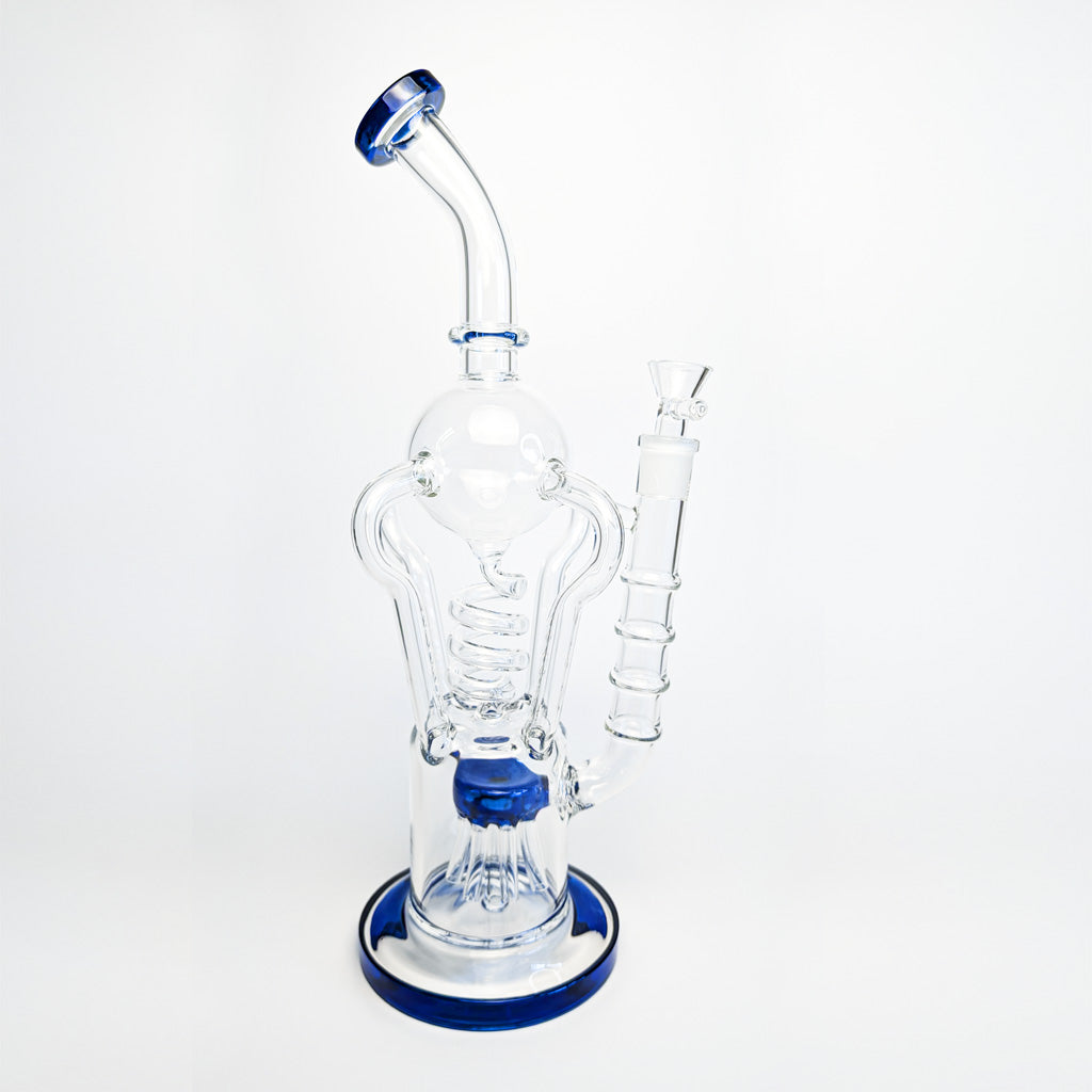 COIL AND SPRINKLER TREE DUAL PERC RECYCLER RIG – fatassglass
