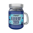 Blueberry Crush Mini Odor Eliminator Candle in blue jar – perfect for smoke odor control