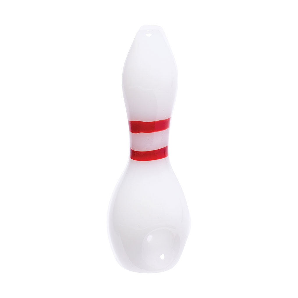 BOWLING PIN GLASS HAND PIPE