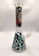 8" R & M Themed Beaker Bong