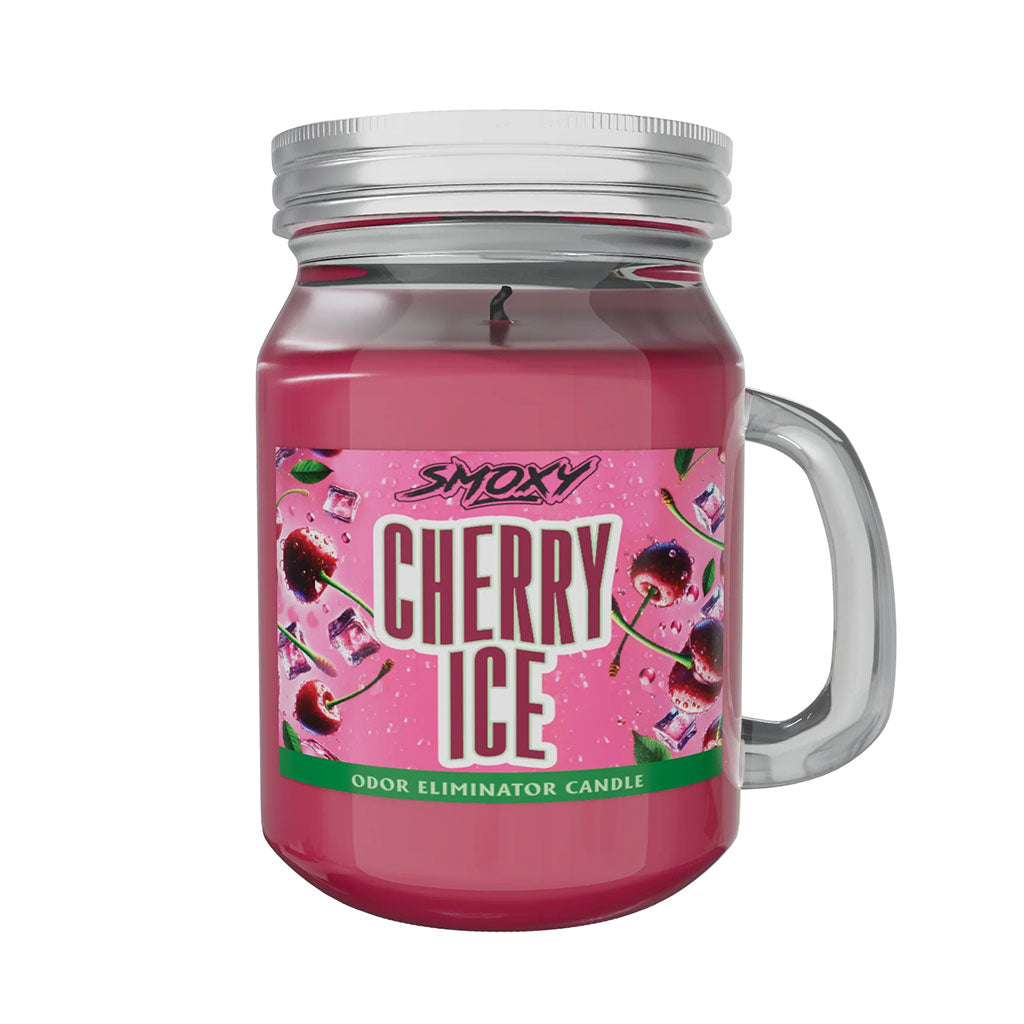 Cherry Ice Odor Fighting Mini Candle in grape color from Fat Ass Glass