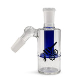 HONEYBEE HERB CORE CYLINDER DISC PERC GLASS ASH CATCHER