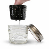 DR BUZZKILL'S MINI GLASS DUNK TANK: ISO JAR WITH STRAINER
