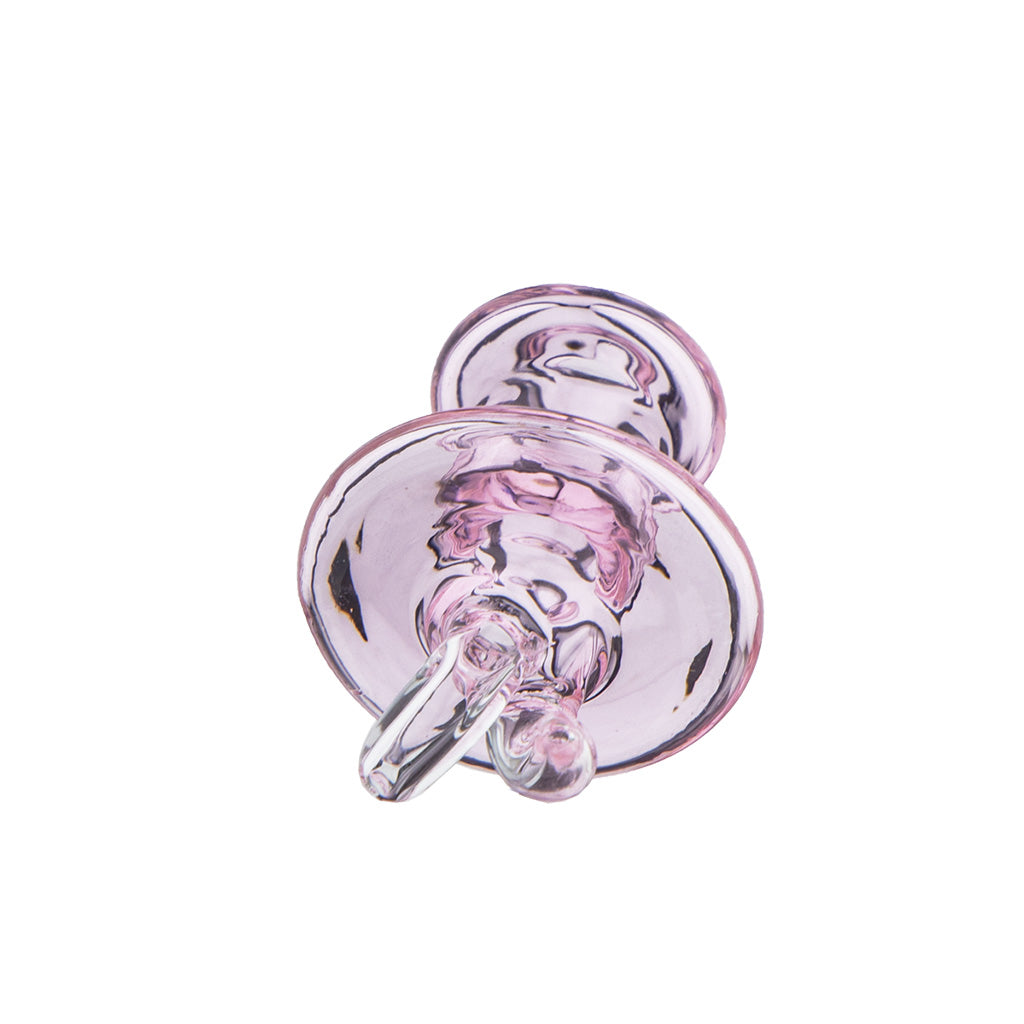 Pink Dual Directional Carb Cap Bottom View Showing Airflow Path