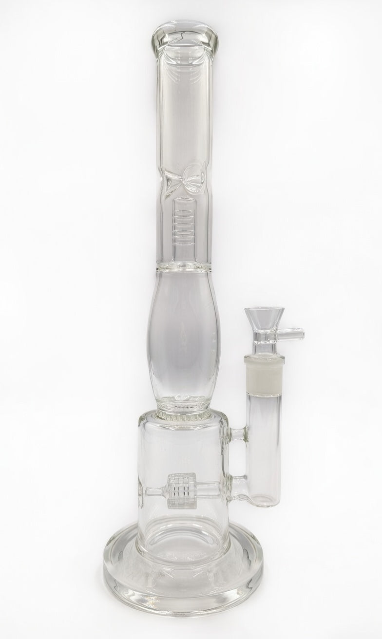 16" Clear Triple Percolator Straight Tube