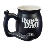 DOPE DAD ON BLACK CHUBBY PREMIUM ROAST & TOAST PIPE MUG
