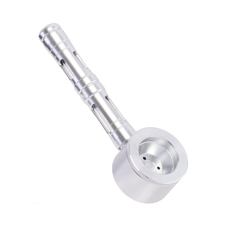 FLAT CHAMBER ALUMINUM GLASS SMOKING PIPE