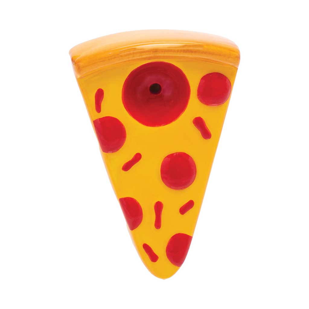 PIZZA SLICE CERAMIC PIPE - WACKY BOWLZ
