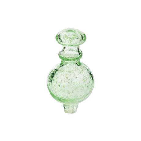 Glow In Dark Green Carb Cap Front View With Bubble Texture