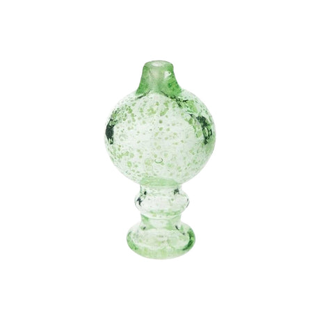 Glow In Dark Green Carb Cap Rear View Displaying Rounded Bubble Design