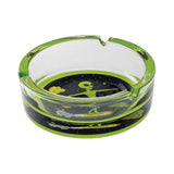 GREEN ALIEN SURFER GLASS ASHTRAY