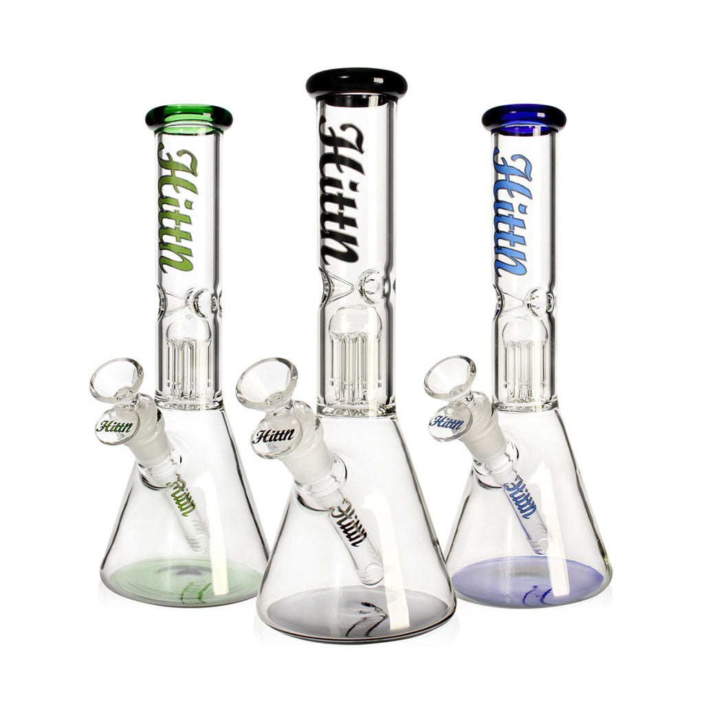 HITTN 6-ARM TREE PERC BEAKER BONG WITH ICE CATCHER