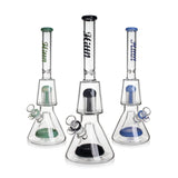 HITTN 8-ARM TREE & PYRAMID DOUBLE PERC BEAKER BONG