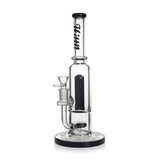 HITTN STRAIGHT TUBE BONG WITH SHOWERHEAD PERC & SPLASH GUARD