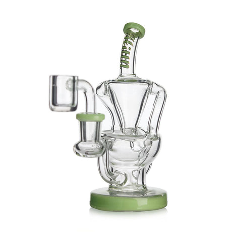 HITTN GLASS BENT NECK RECYCLER DAB RIG