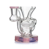 HITTN GLASS BENT NECK RECYCLER DAB RIG
