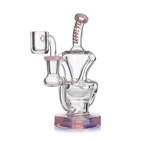 HITTN GLASS BENT NECK RECYCLER DAB RIG