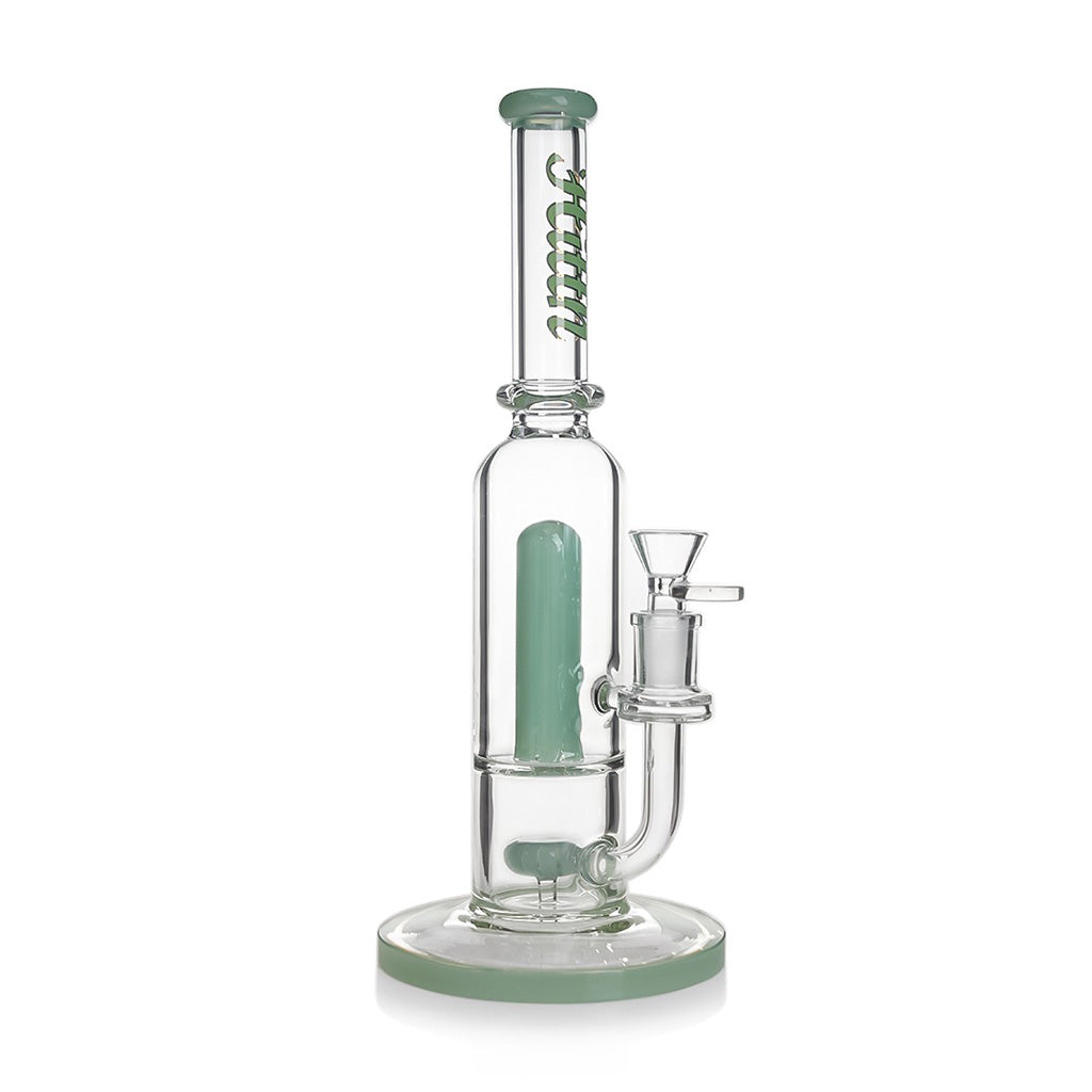 HITTN STRAIGHT TUBE BONG WITH SHOWERHEAD PERC & SPLASH GUARD