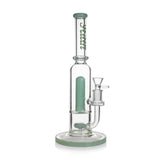 HITTN STRAIGHT TUBE BONG WITH SHOWERHEAD PERC & SPLASH GUARD