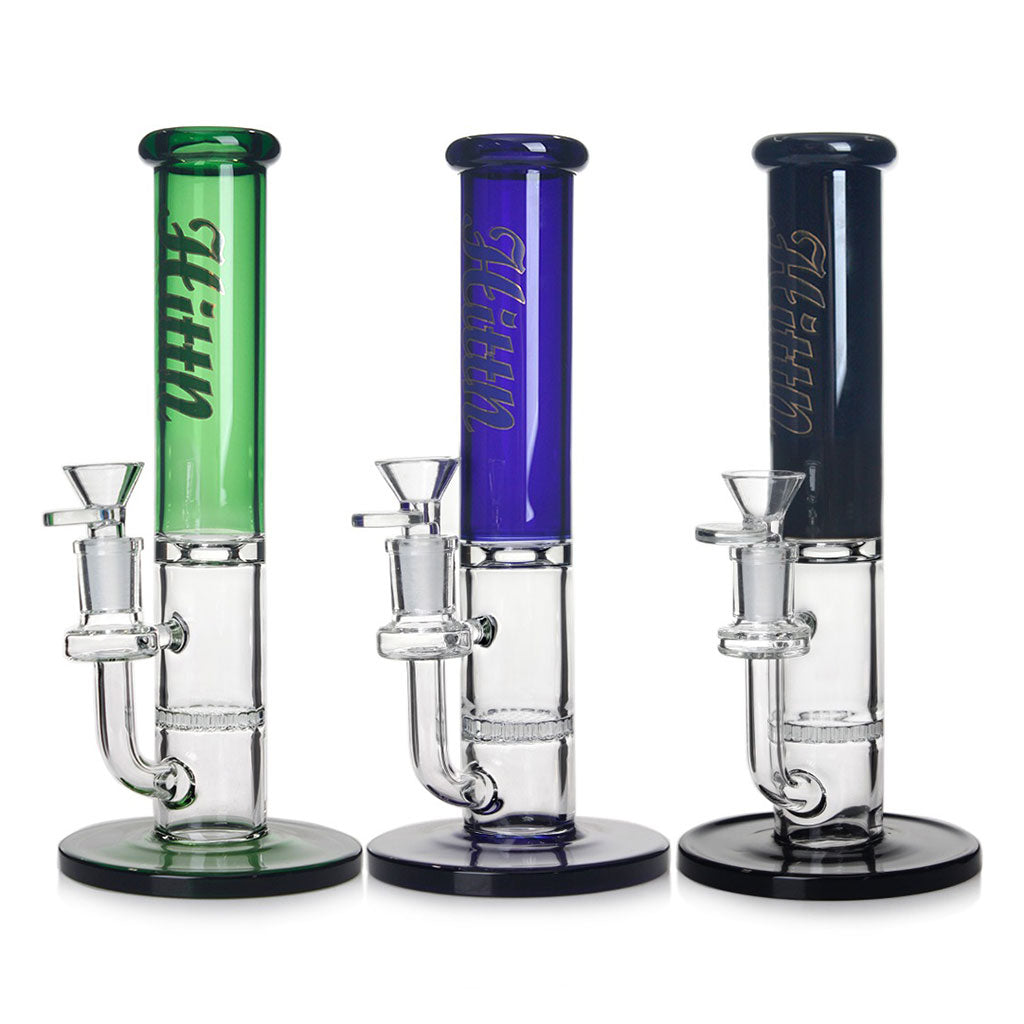 HITTN HONEYCOMB PERC STRAIGHT TUBE BONG