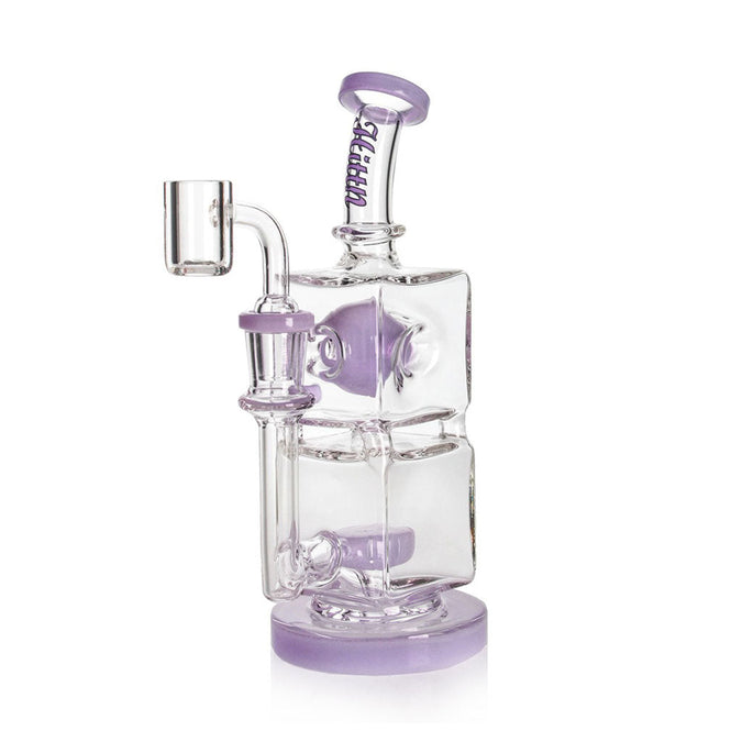 Hittn Double Cube Chamber Showerhead Perc Dab Rig for Sale – fatassglass