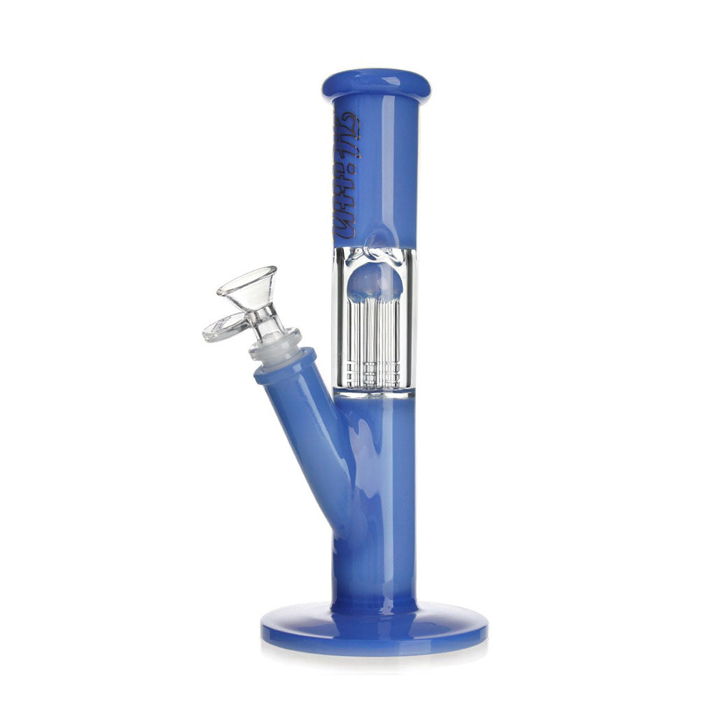 HITTN TREE PERC STRAIGHT TUBE BONG WITH SPLASH GUARD