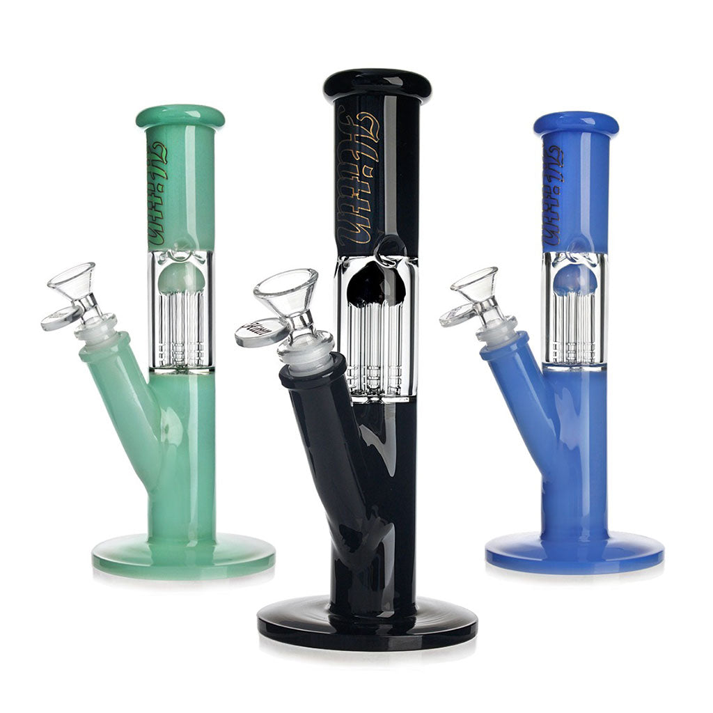 HITTN TREE PERC STRAIGHT TUBE BONG WITH SPLASH GUARD
