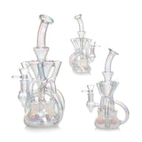 HOLOGRAPHIC RAINBOW SHOWERHEAD PERC RECYCLER RIG