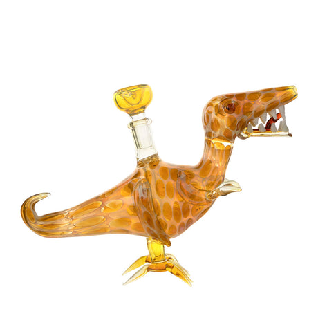 HONEY COMB DINOSAUR GLASS WATER PIPE