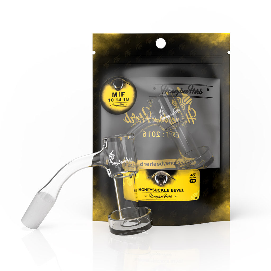 HONEYSUCKLE BEVEL QUARTZ BANGER - 45° DEGREE | BL-CLOSEOUT