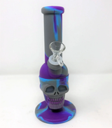 8" Silicone Skull Water Pipe