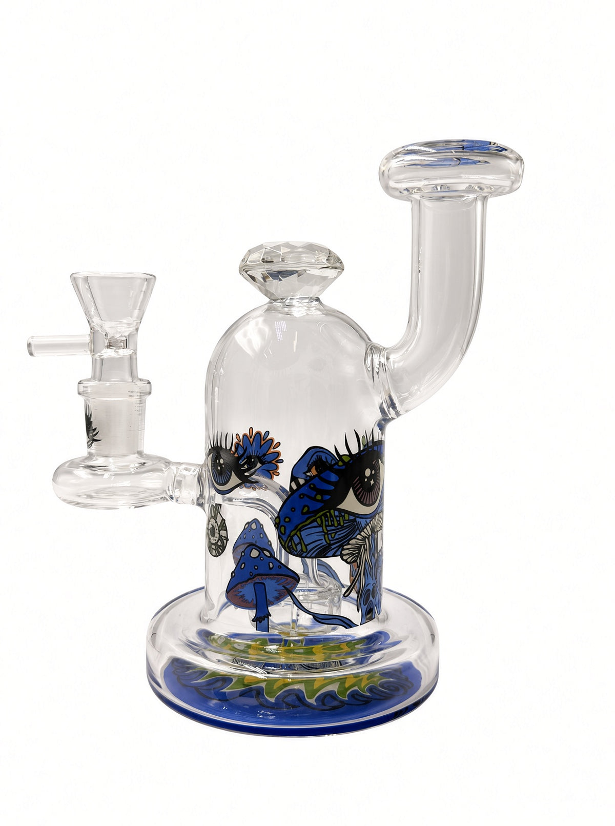 6" Trippy Psychedelic Bent Neck