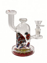6" Trippy Psychedelic Bent Neck