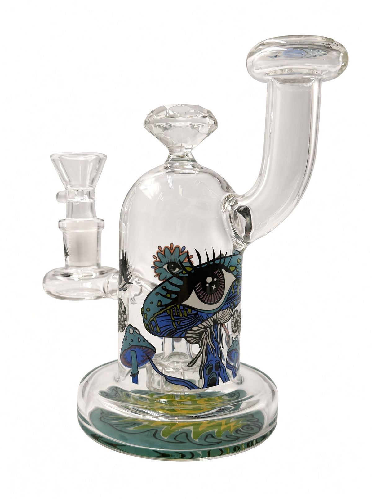 6" Trippy Psychedelic Bent Neck