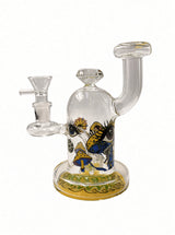 6" Trippy Psychedelic Bent Neck