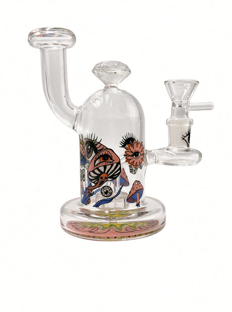 6" Trippy Psychedelic Bent Neck