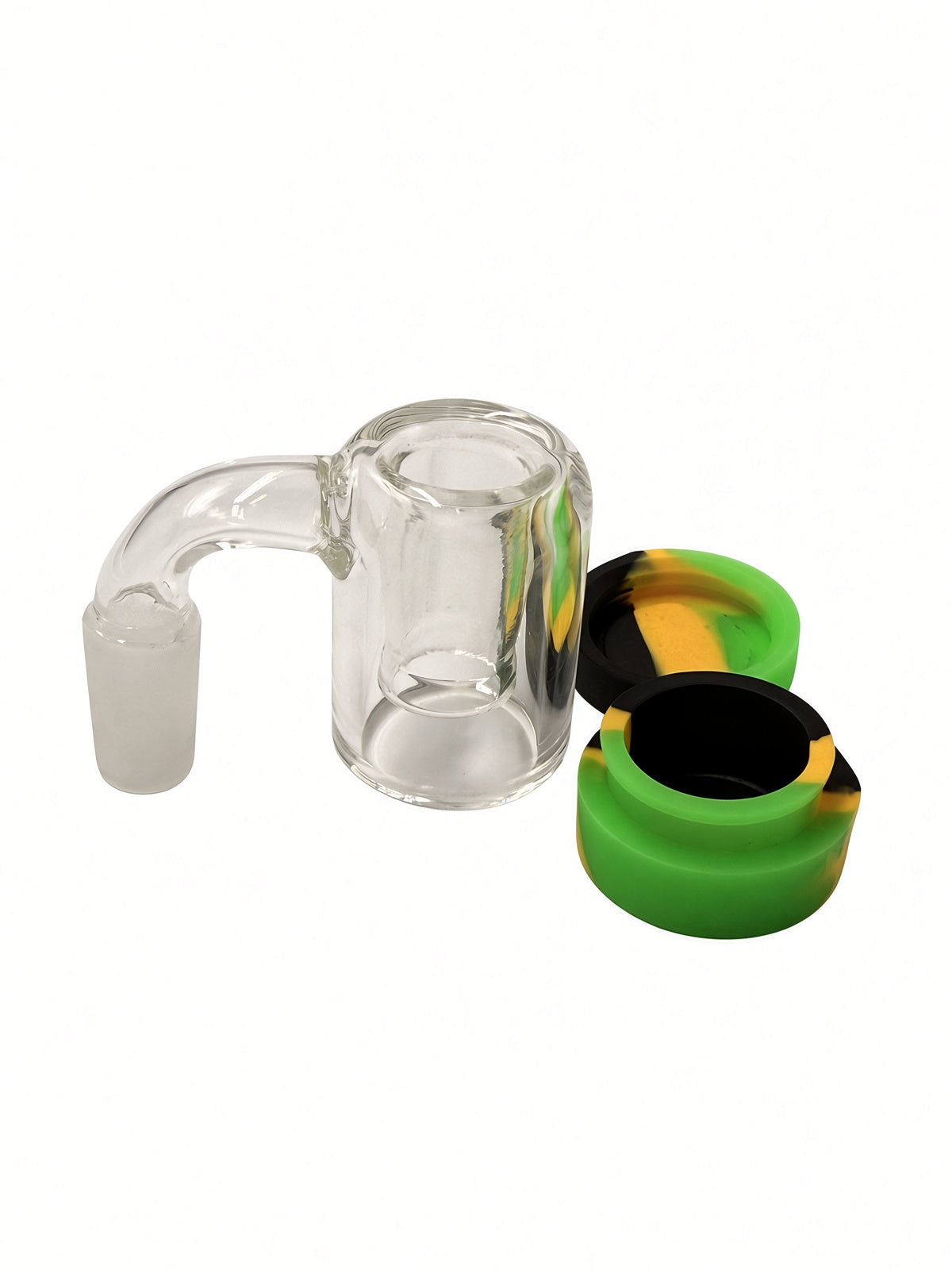 14mm Male to 14mm Female Reclaim Catcher w. Removable Silicone Jar