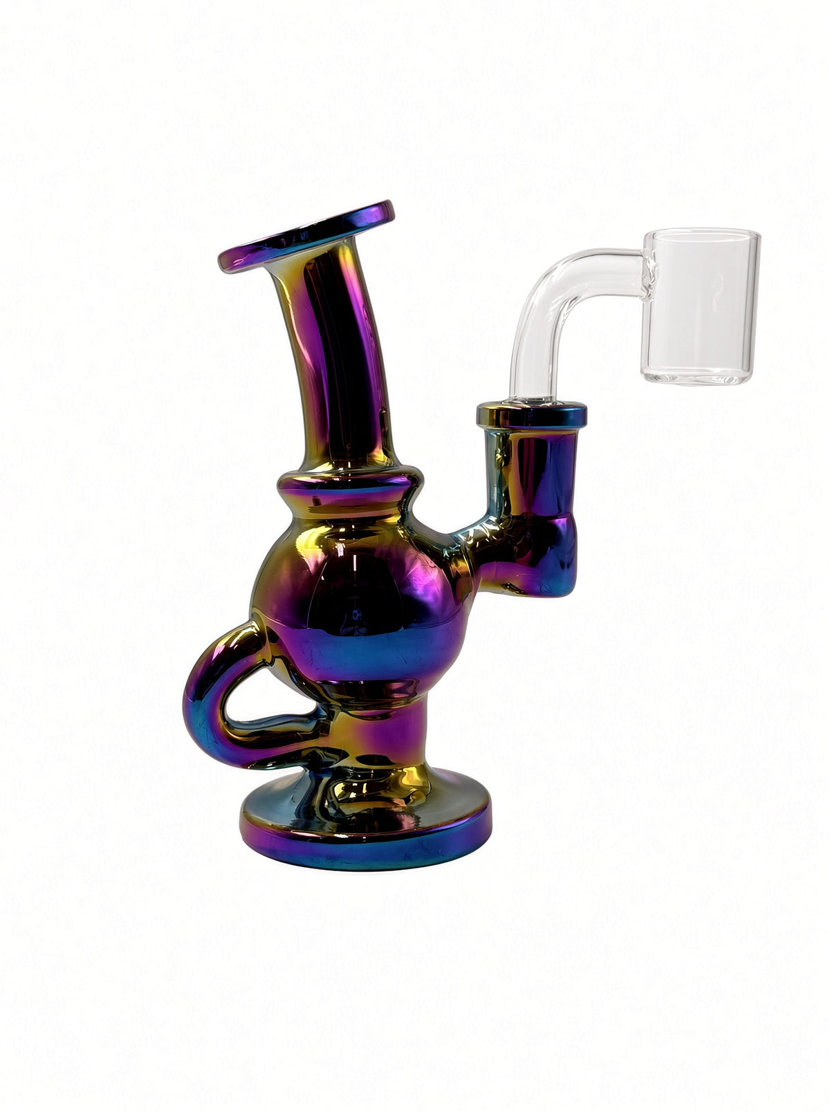 5" Electroplated Mini Rig w. Quartz Banger