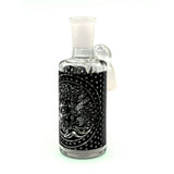 TRIBAL PRINT ASH CATCHER WITH SHOWERHEAD PERC 14MM MALE 45° ANGLE