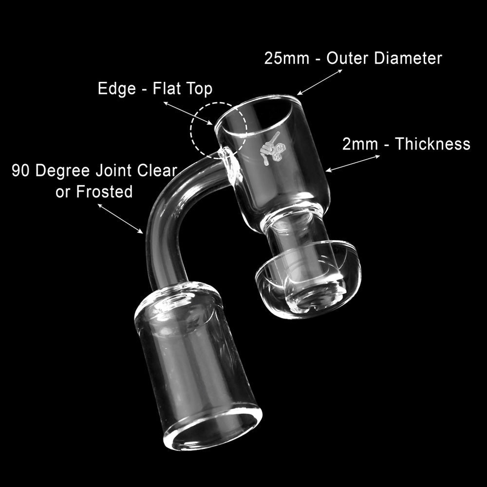 HONEYSUCKLE QUARTZ BANGER - 90° DEGREE | YL-CLOSEOUT