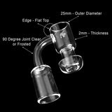 HONEYSUCKLE QUARTZ BANGER - 90° DEGREE | YL-CLOSEOUT