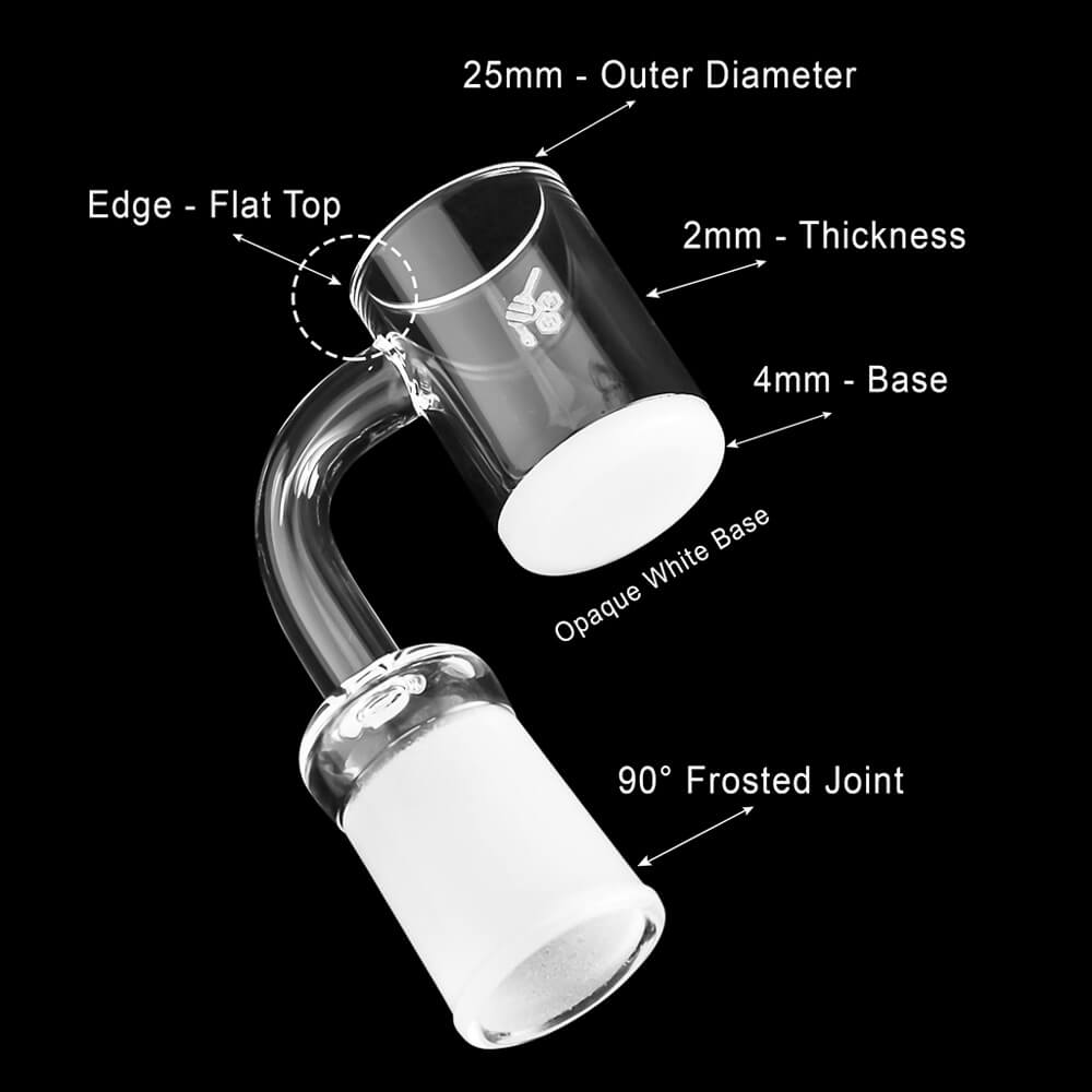HONEY & MILK QUARTZ BANGER - 90° DEGREE | YL-CLOSEOUT
