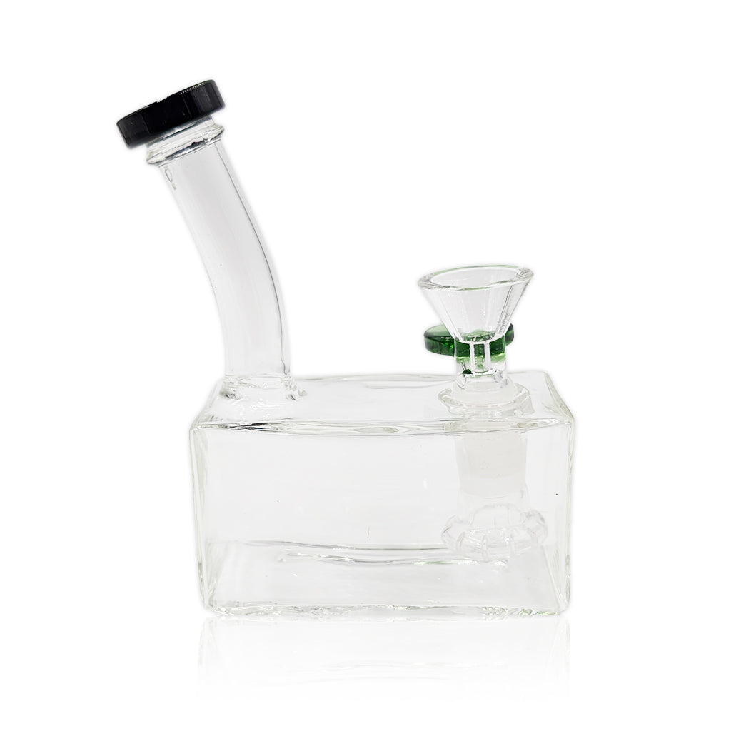 Mini Square Box Showerhead Perc Rig – Honeybee Herb – fatassglass